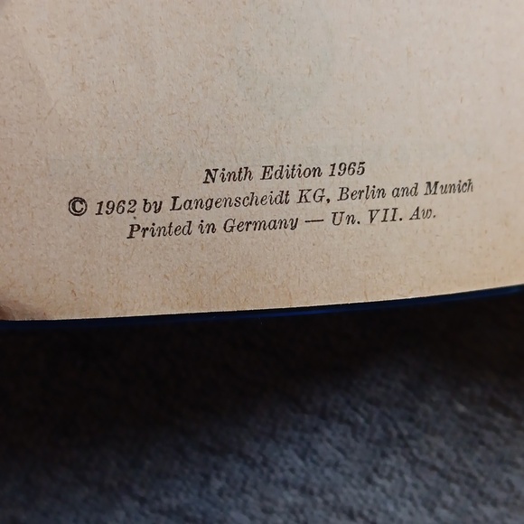 60s Vintage Mini French English Universal Pocket Dictionary, Barnes & Noble Book - Picture 8 of 10